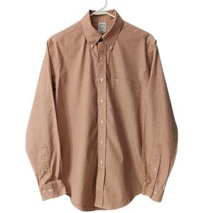 Brooks Brothers Long Sleeve Button Down Shirt Medium Slim Fit Non Iron Cotton